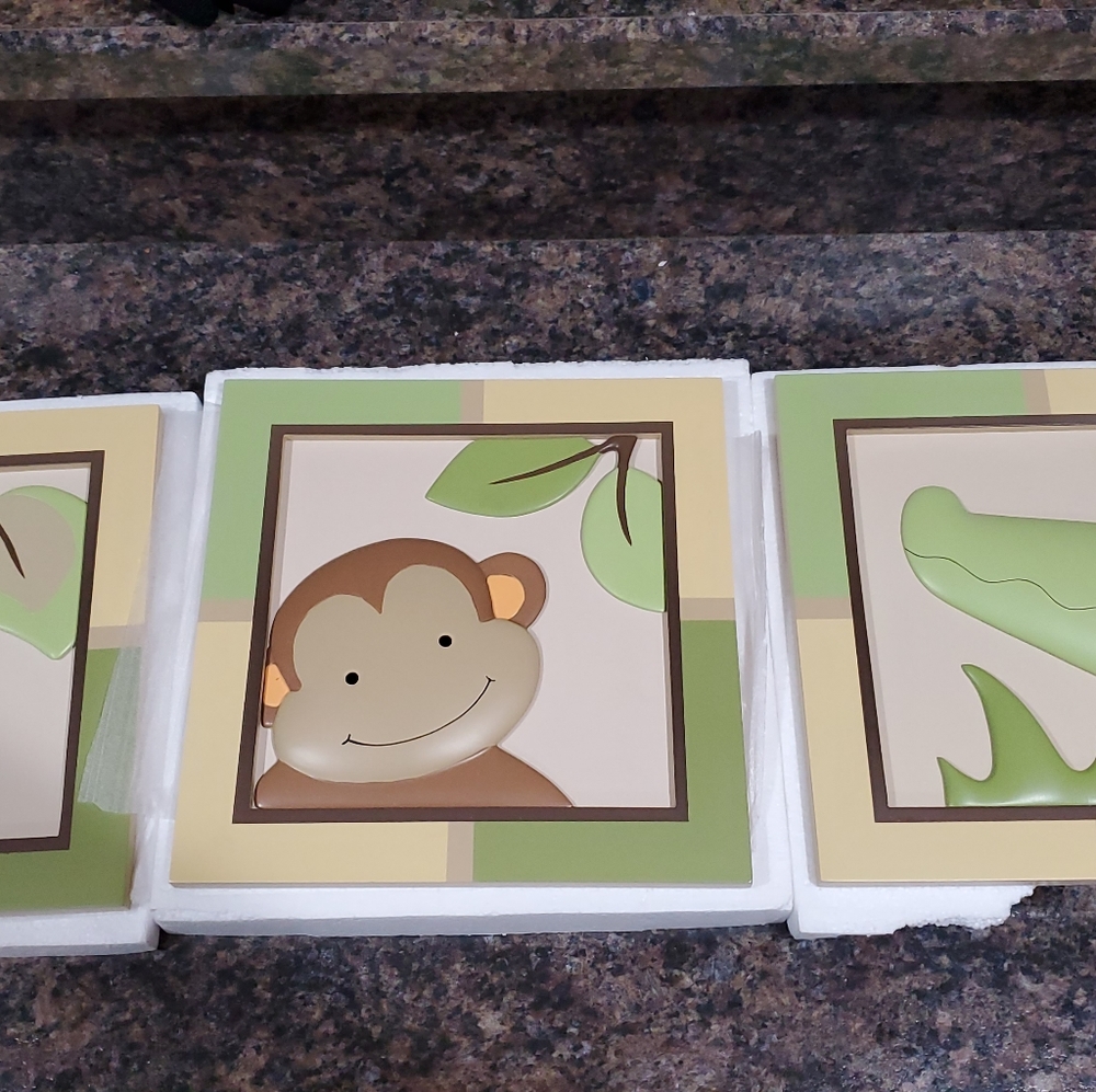 Papagayo by Lamb & Ivy 3 Piece Wall Art Nursery Ba